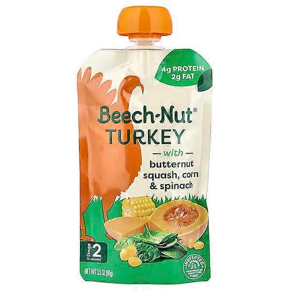Beech-Nut, Turkey With Butternut Squash, Corn & Spinach, 6+ Months, 3.5 oz (99 g)
