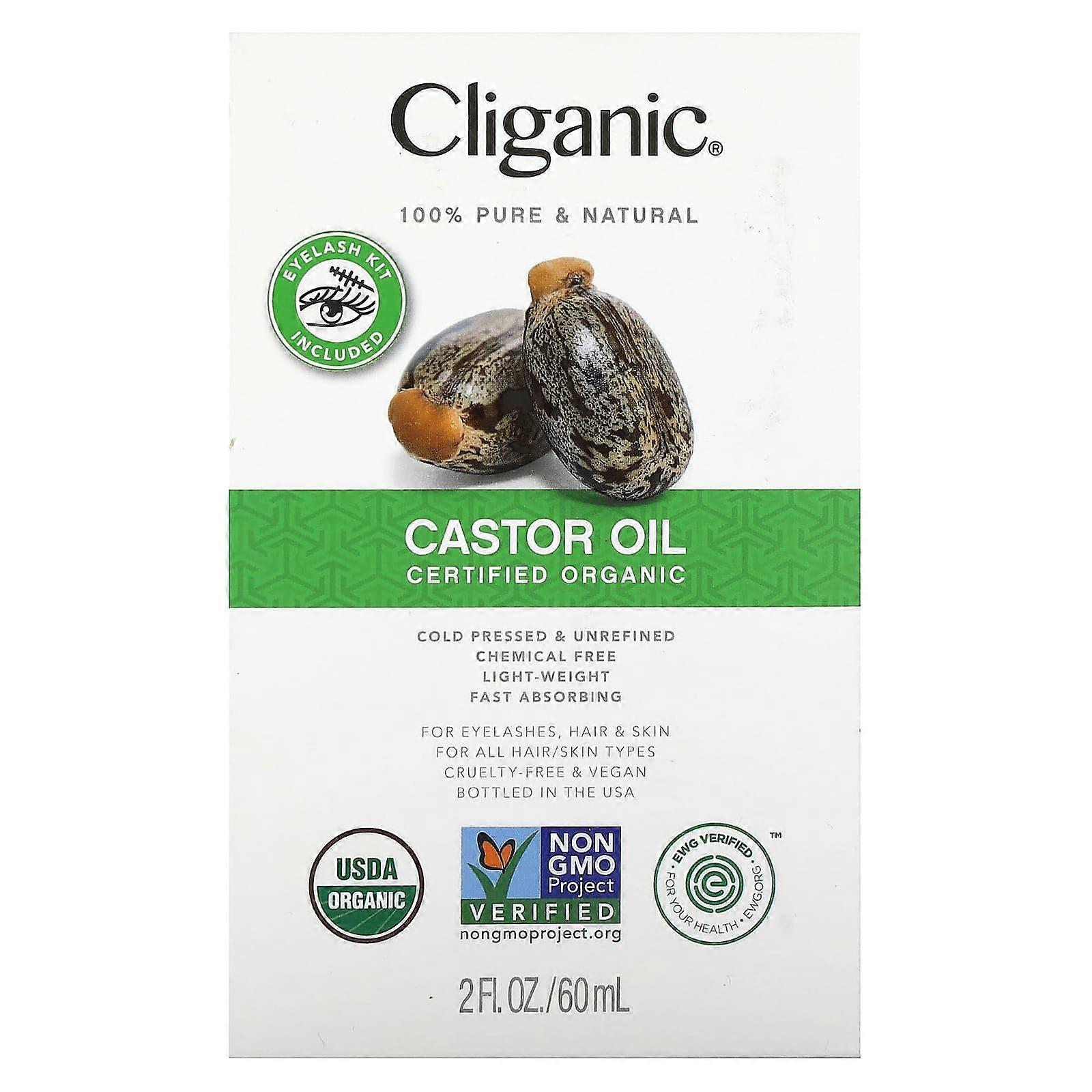 Organic Castor Oil, 2 fl oz (60 ml)