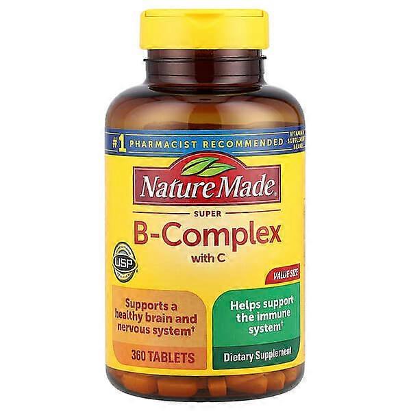 Nature Made, Super-B Complex with Vitamin C, 360 Tablets