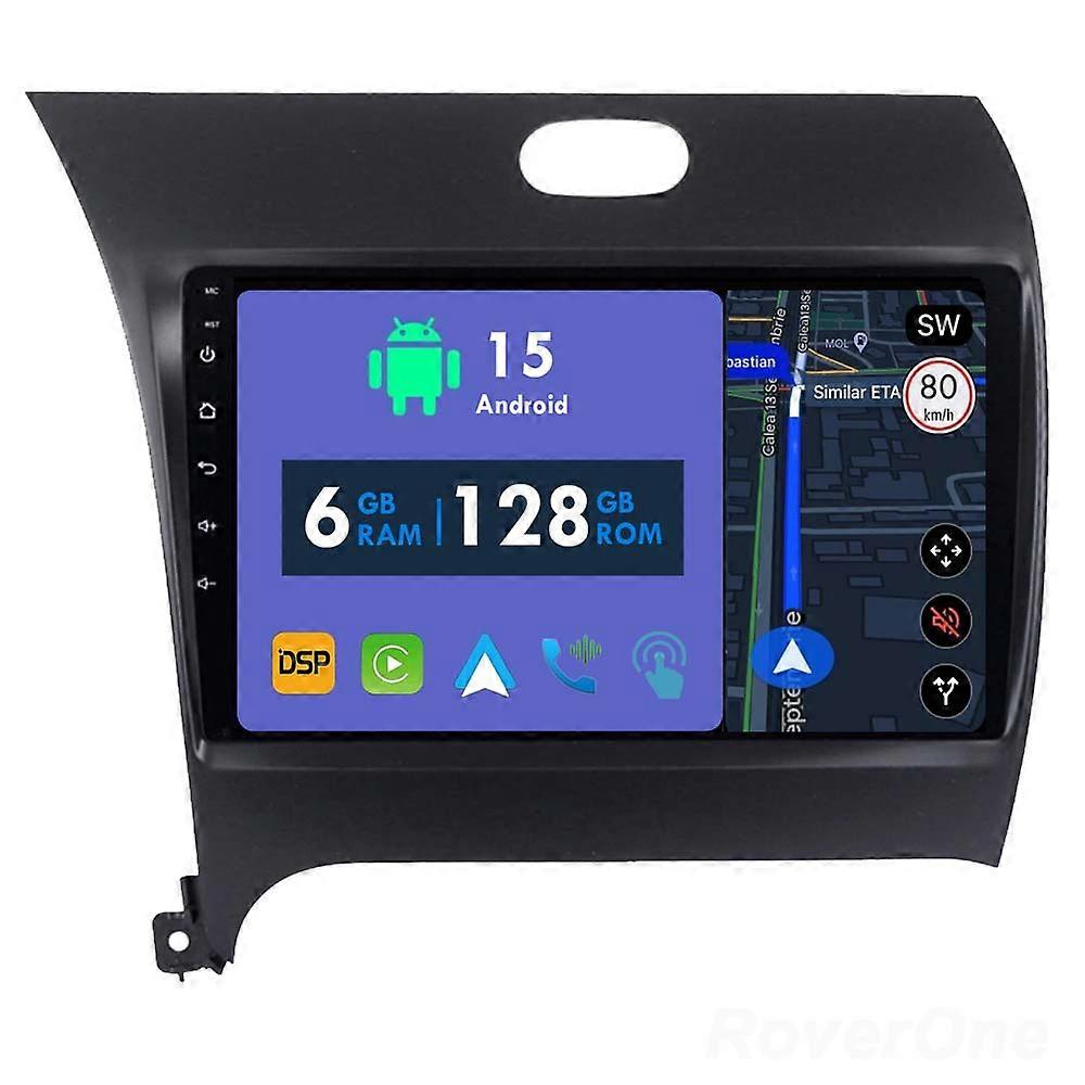 Car Radio 6G+128G CarPlay GPS Navigation Head Unit for Kia K3 Cerato Forte 2013 - 2017 Android Auto Bluetooth Stereo Touch Screen