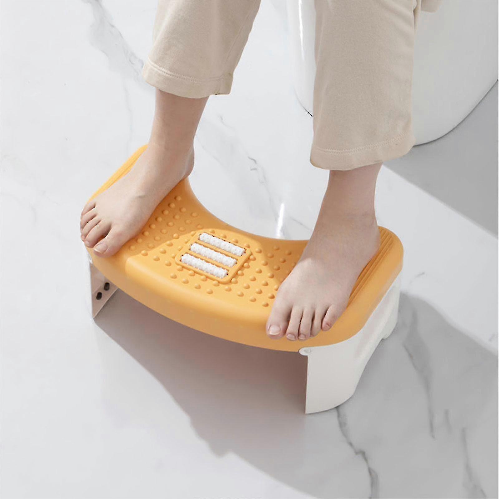 Folding Toilet Stool, Squatting Poop Stool, Bathroom Potty Step Stool, Toilet Assistance Steps, Step Stool, Fits All Toilets, Detachable Stackable