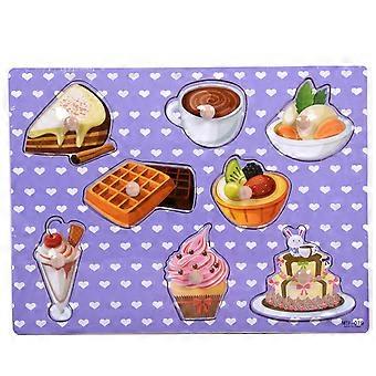 Wooden Jigsaw Puzzles, Safe Play Montessori Toys for Children 2+, Learning Puzzles to Enhance Imagination, Wooden Jigsaw Puzzles, Style6