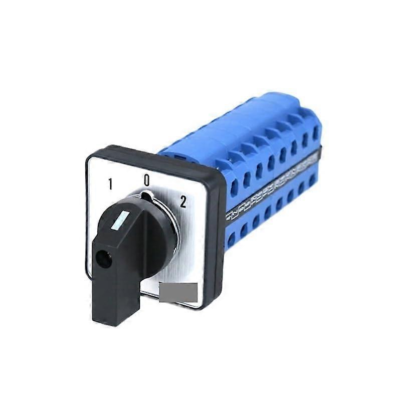 3Position ONOFFON Rotary Changeover Cam Switches, 8Phase, 32 Terminals, 20A, 48x48mm Panel