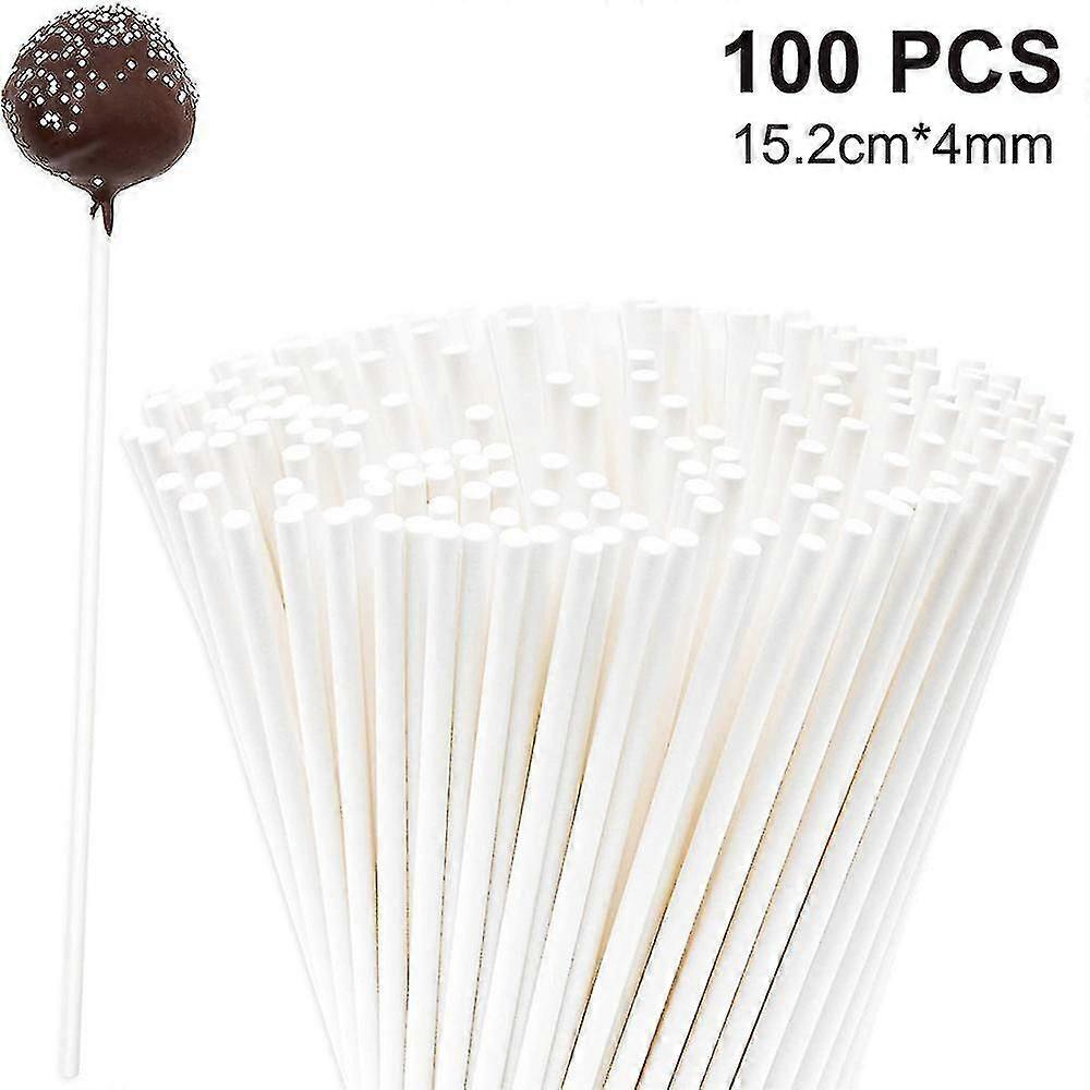 100Pcs Lollipop , Multi-Function Lollipop Sucker 152*4Mm