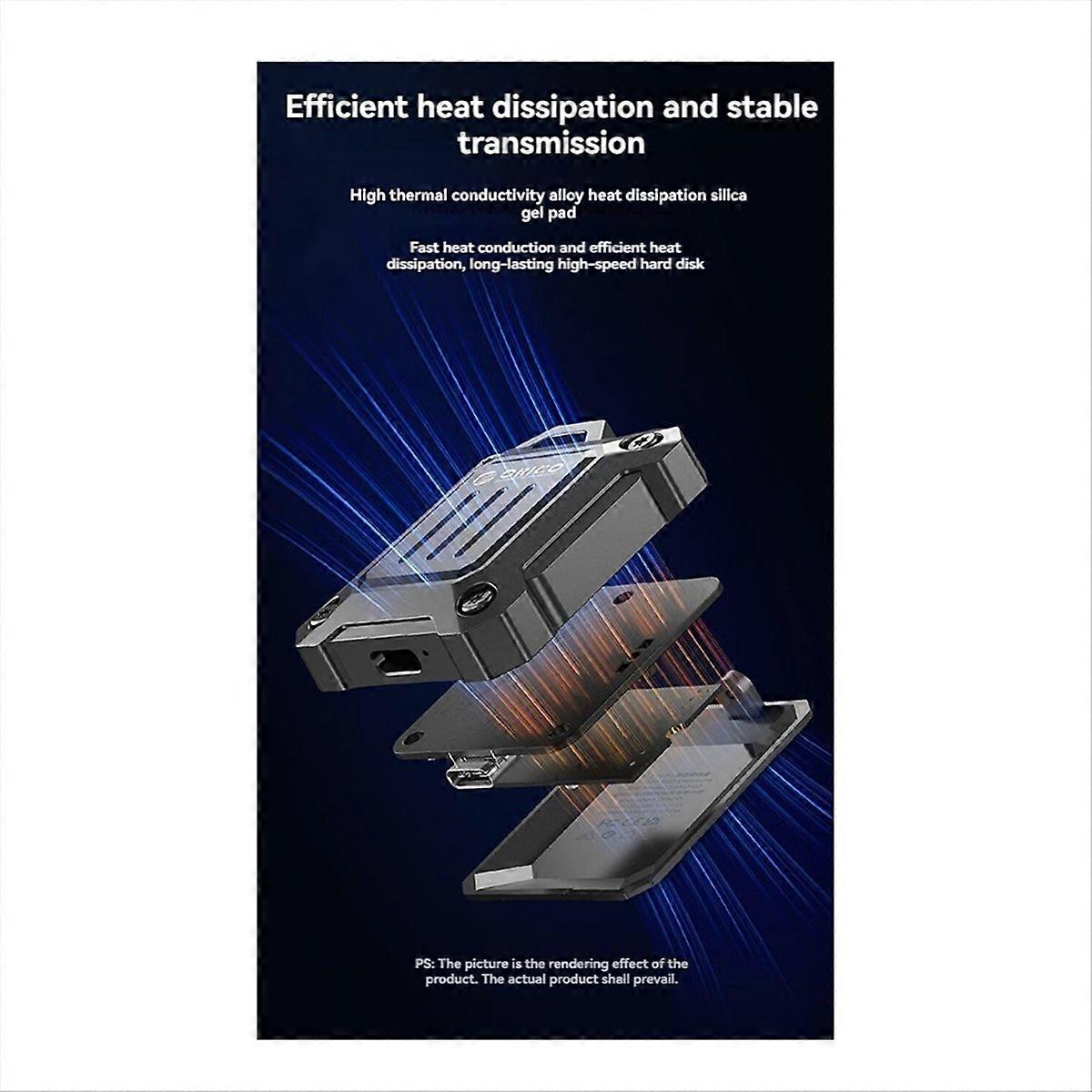  SSD Enclosure USB 3.2 Gen 2 10Gbps External SSD Drive Enclosure