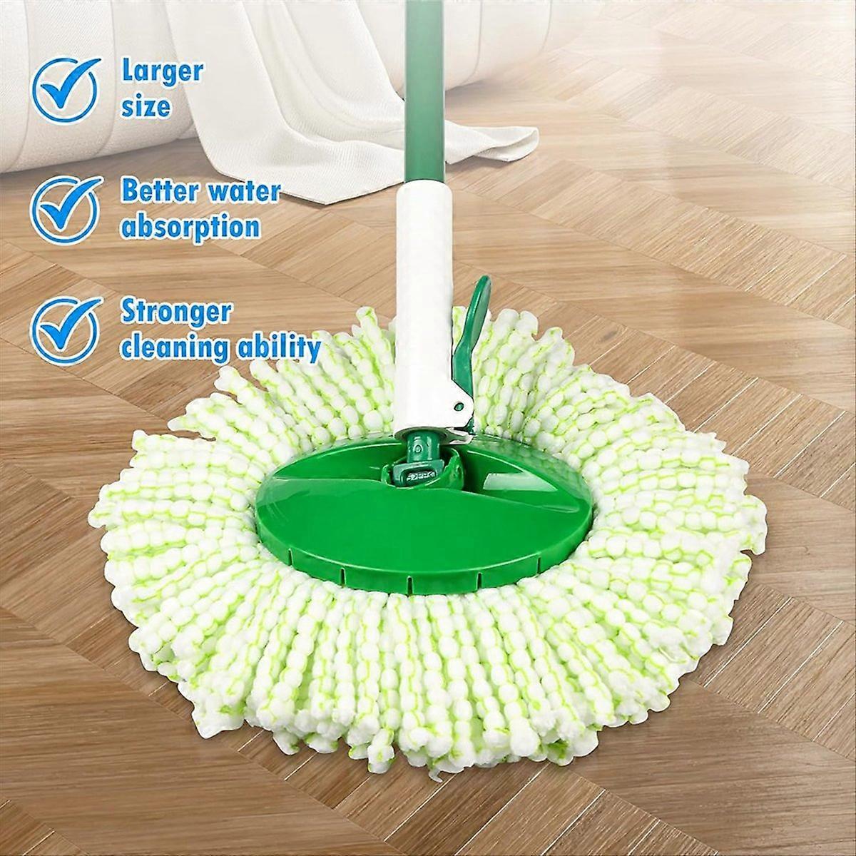 4 Pack Spin Mop Replacement Head for Libman Tornado Spin Mop System