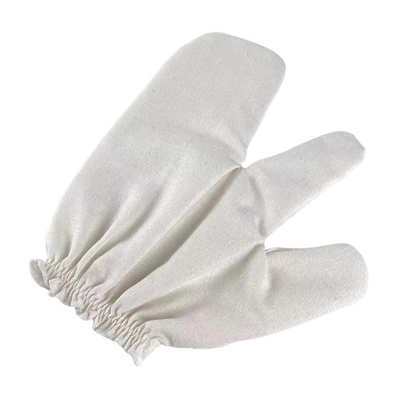 Reusable Silk Exfoliating Glove For Ergonomic Two Finger Design Fast Drying Travel Friendly Bath Tool Multicolor