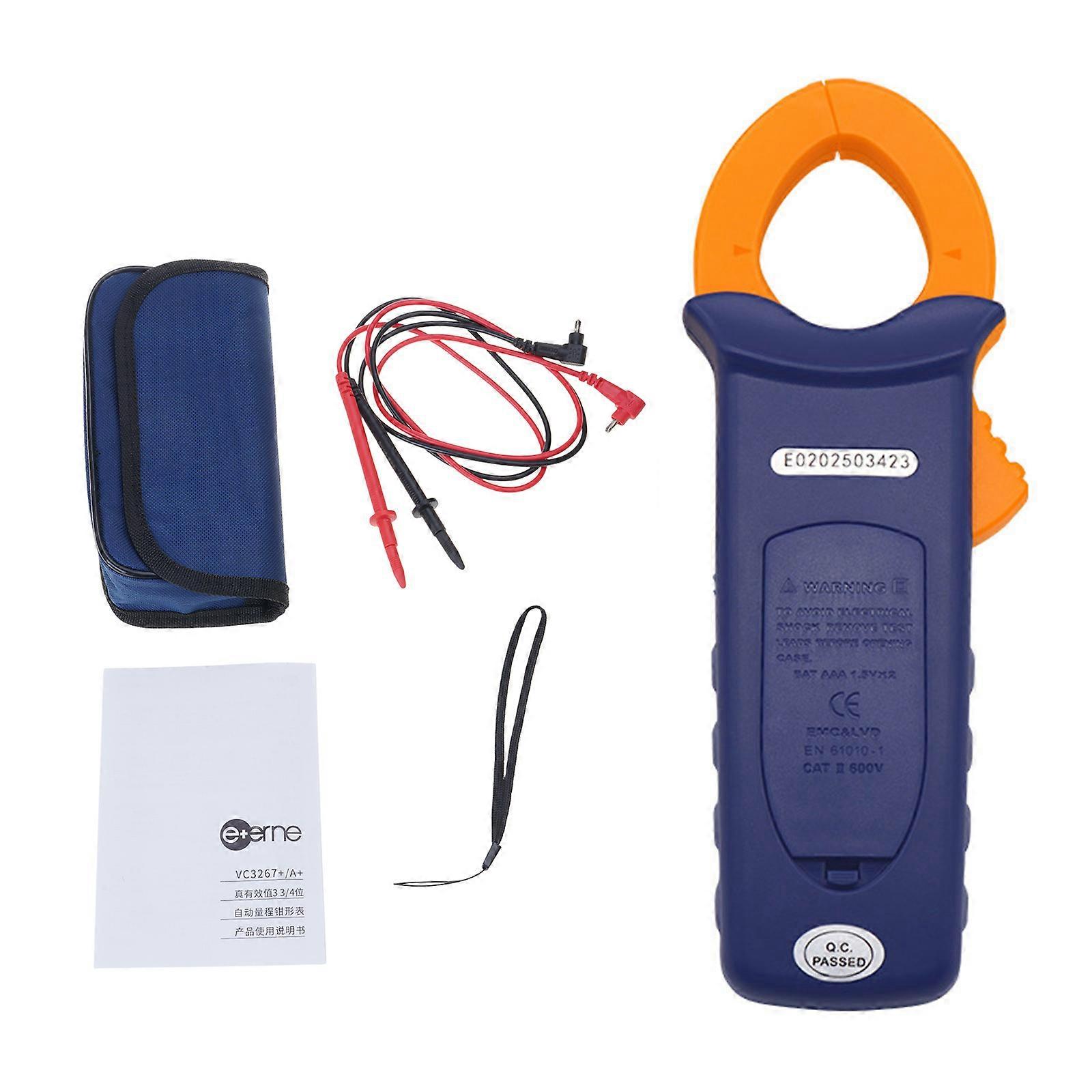 Backlits LCD Clamp Meter With Capacitance Frequency Measurement And Field Strength Indication For Electricians Multicolor