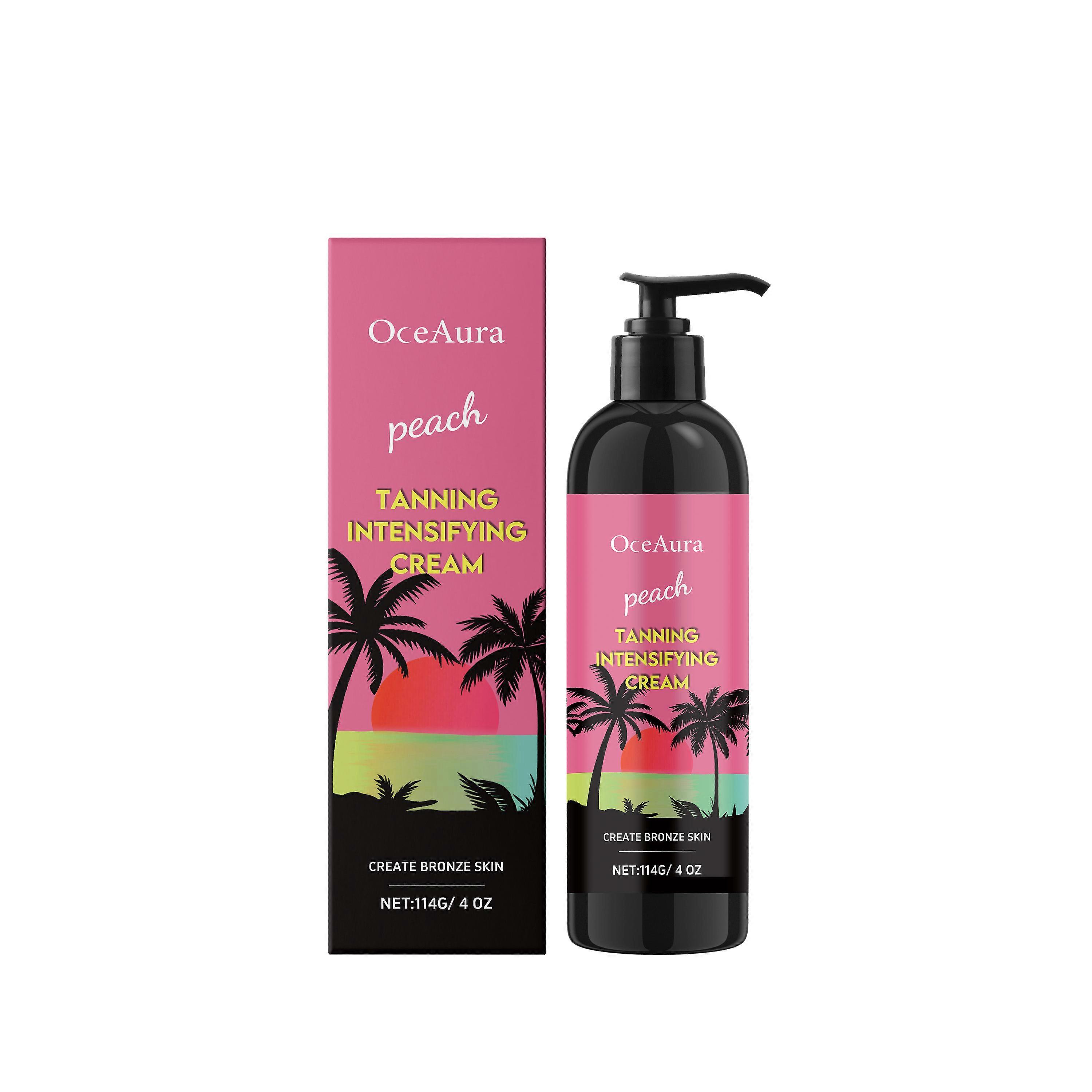 Oceaura Peach Black Body Cream Is A Summer Self-Tanning Cream That Quickly Shows Color And Does Not Stick To Clothes