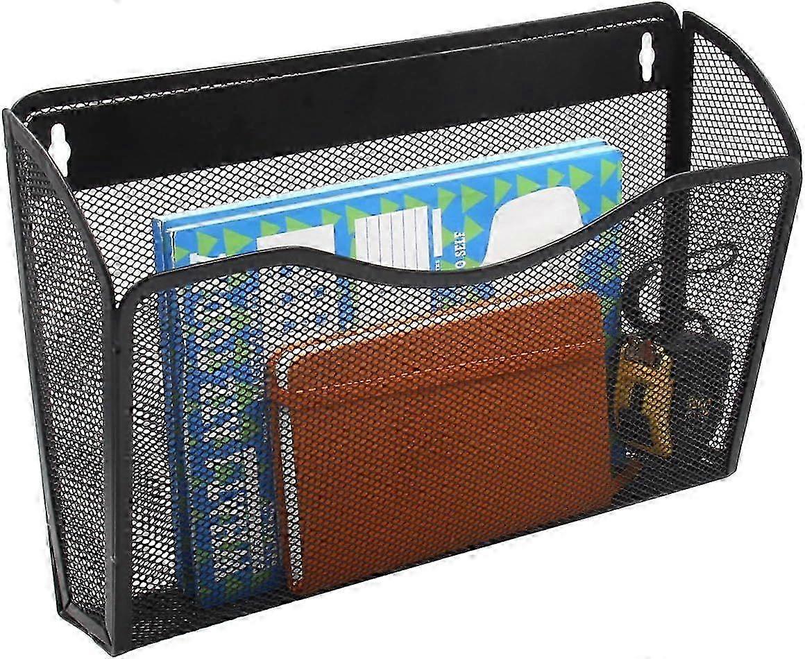 A4 Mesh File Holder for Wall Mounting with Pocket Landscape Design