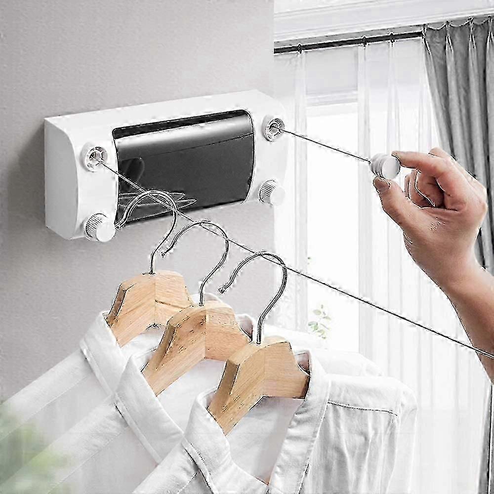Retractable Washing Lines Retractable Free-drying Clothesline Clothesline Indoor Retractable Drying Rope Invisible Clothesline Laundry Drying