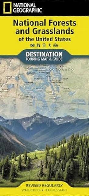 National Forests And Grasslands Of The United States Map by National Geographic Maps Sheet map folded Book