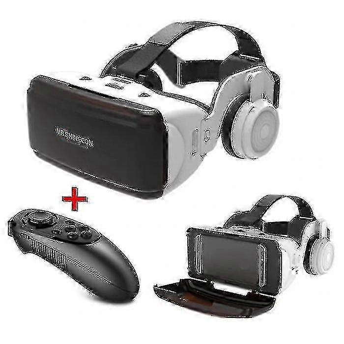 Vr Virtual Reality 3d Glasses 90 With Bluetooth Remote Control For Smartphones Zhexin