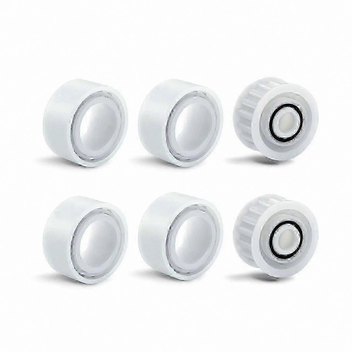 4-Pack Guide Wheels with 2 Pulley Gears, Replacement Part Number 3884997-R6 for Robotic Pool Cleaners, Compatible with Dolphin andWhite SZRH