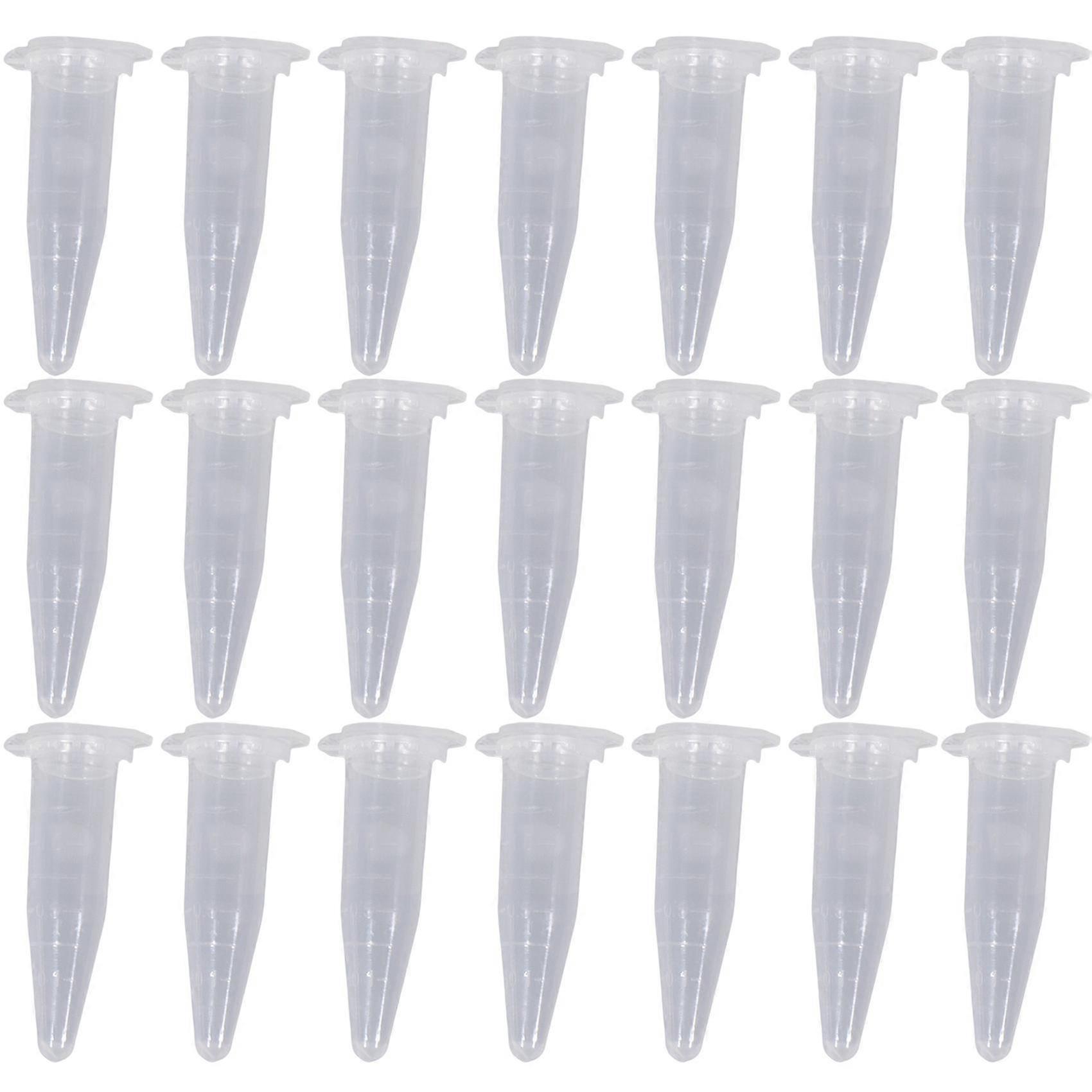 100 STKS 1,5 ml Lab Clear Micro- Plastic Reageerbuis centrifugeert Injectieflacon Snap Cap 42x11mm