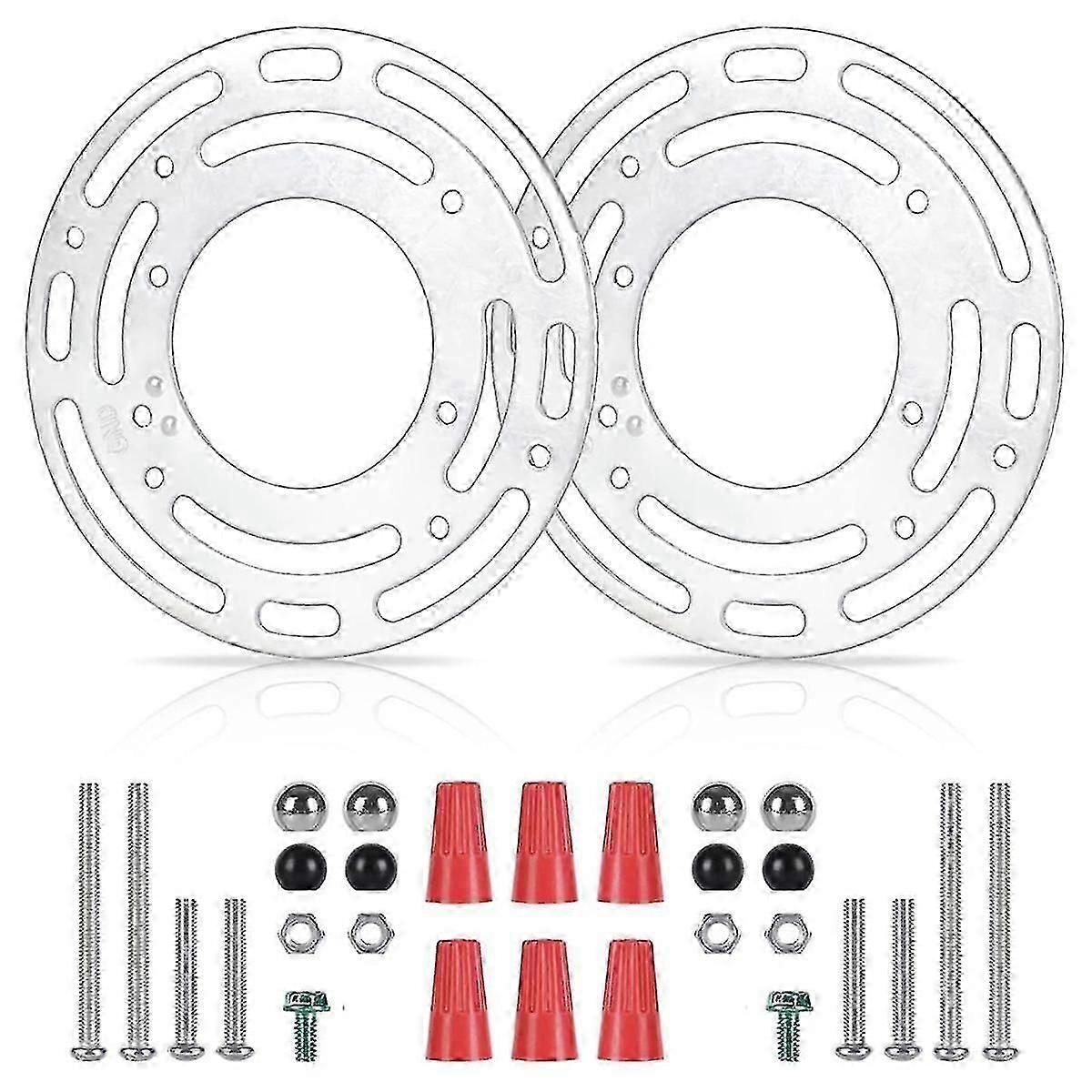 Ceiling mount blocks for light fixtures, 2 pack with hardware