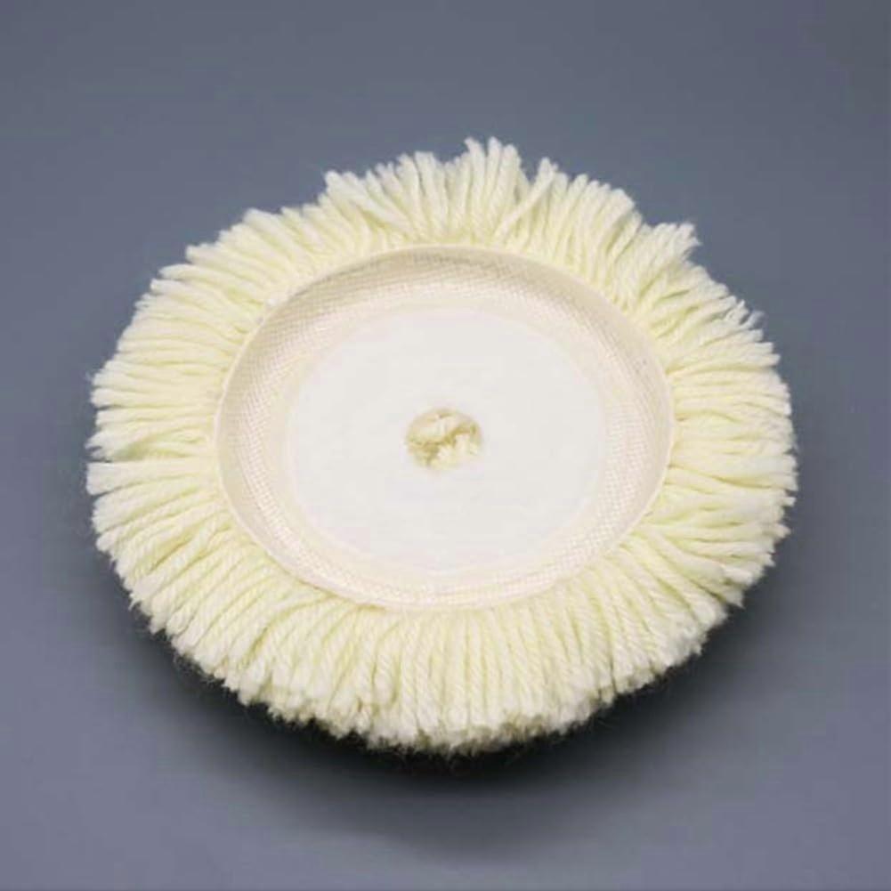 Wool Buffing Pads 2Pack, 7Inch Diameter, For Polishing And Cutting Applications, Auto Detailing Use