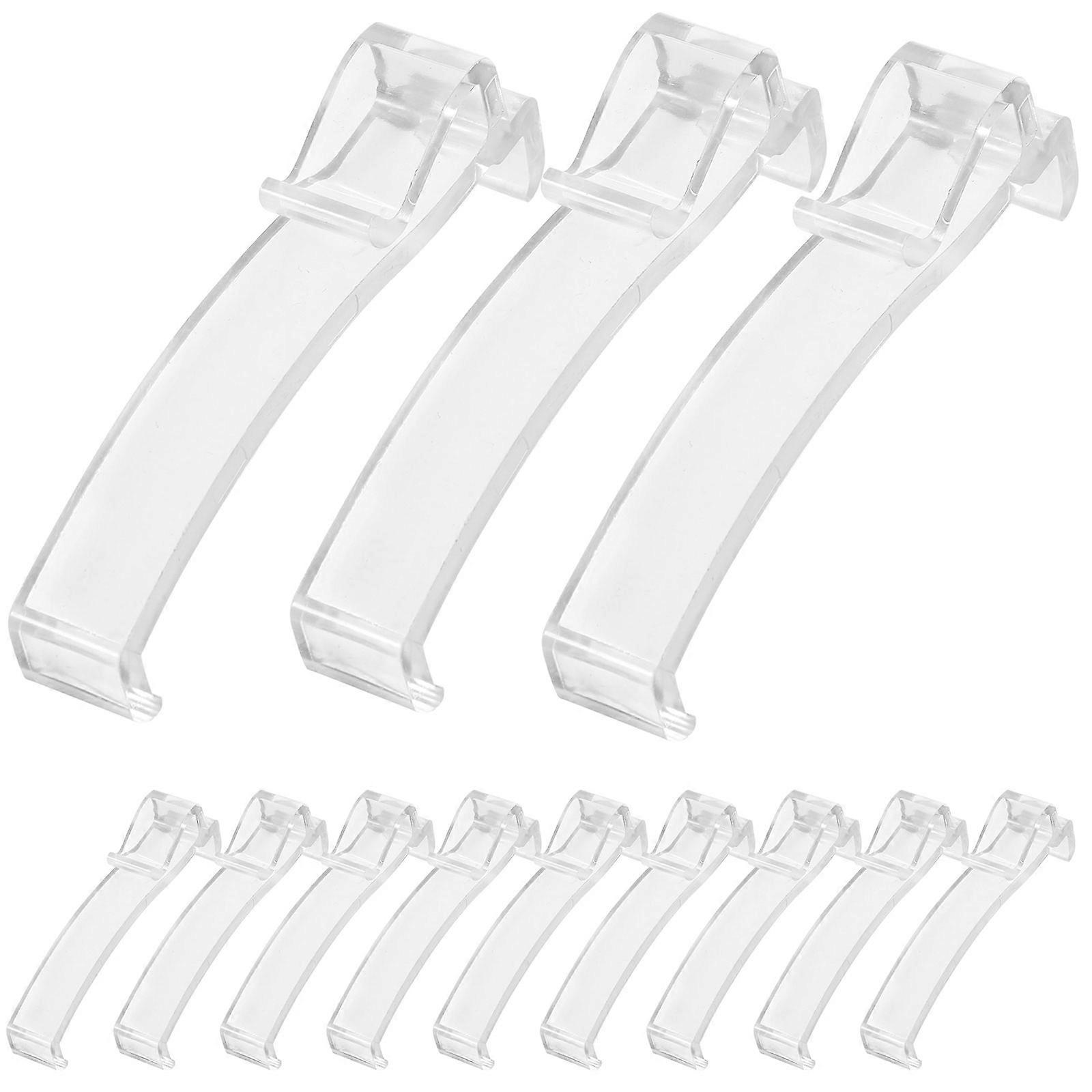 30Pcs Clear Vertical Blind Valance Clips Plastic Window Blind Replacement