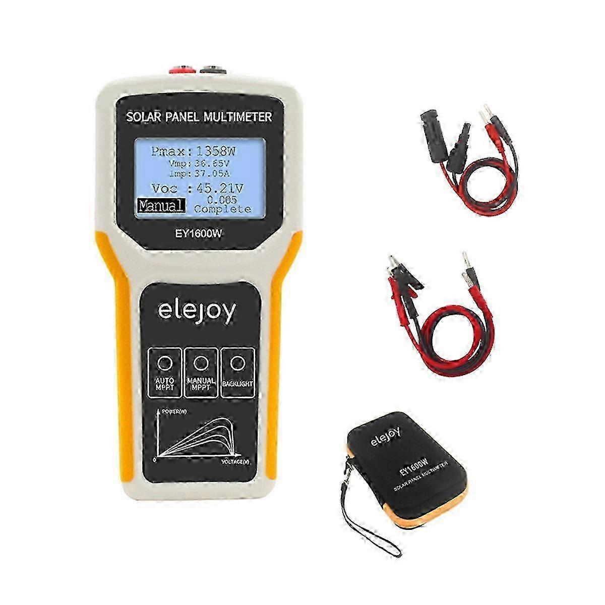1600W Photovoltaic Panel Multimeter Solar Panel MPPT Tester Open Circuit Voltage Test Power Point Multimeter