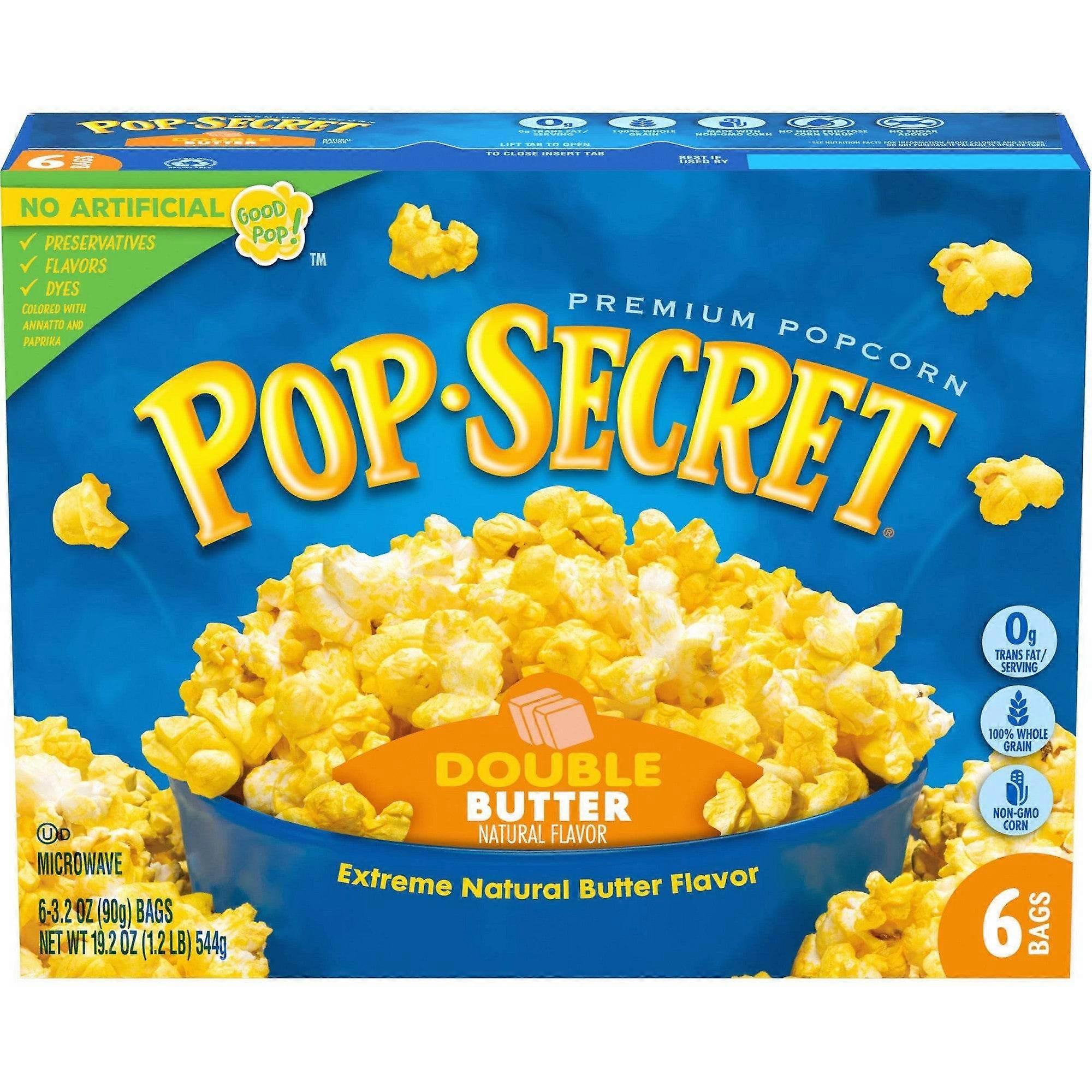 Pop Secret Double Butter Mikrowellen-Popcorn, 6 Stück