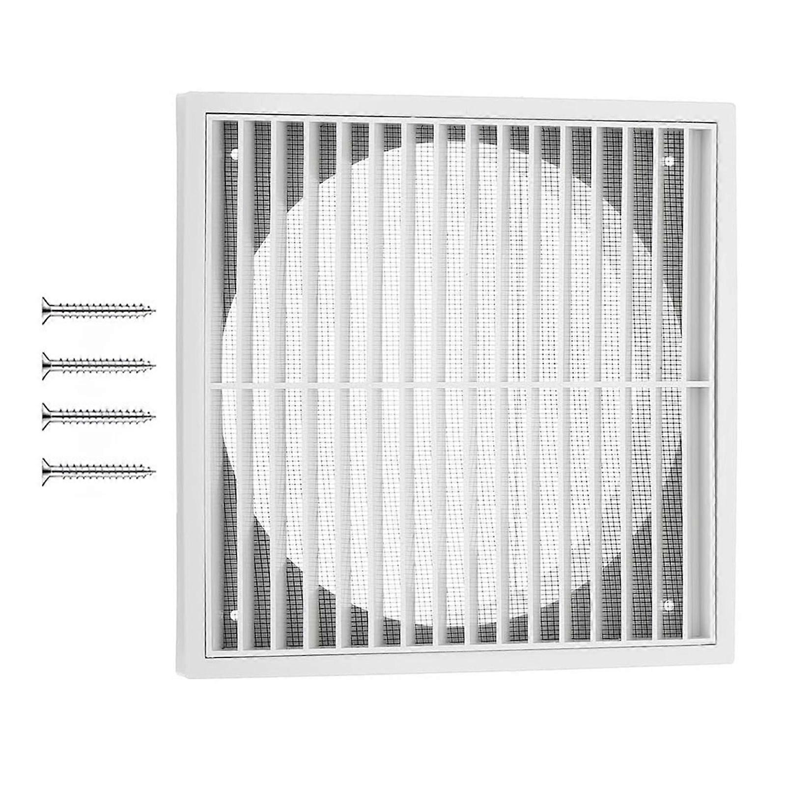Plastic Air Vent Cover Grille Square Diffuser Ducting Ventilation Cover with Built-in Mesh Louver Grille Cover Multicolor