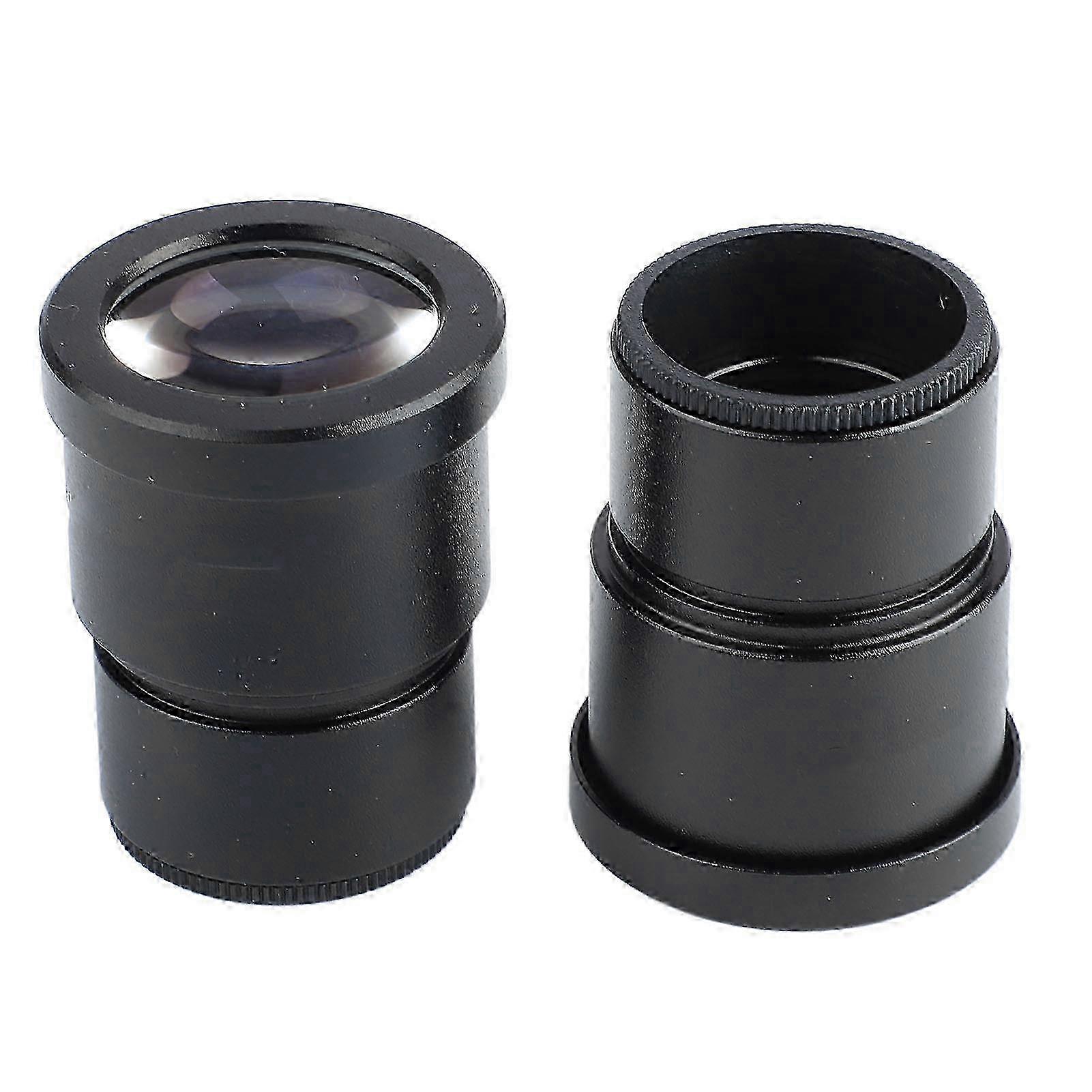 Pair of WF10X Microscope Eyepieces Wide Angle Telescope Eyepiece for Stereo Microscope