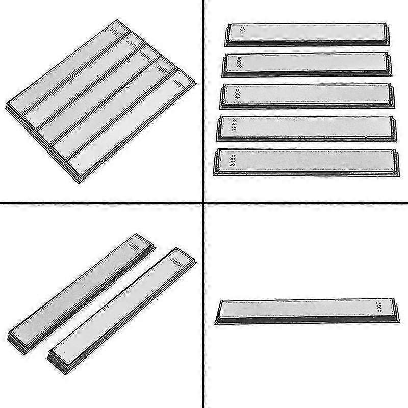 Professional Fixed-Angle Cutter Sharpener Kit - 240/320/400/600/1000 Grit Diamond Stones