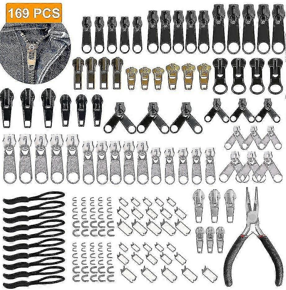 Zipper Repair Kit With Replacement Zippers