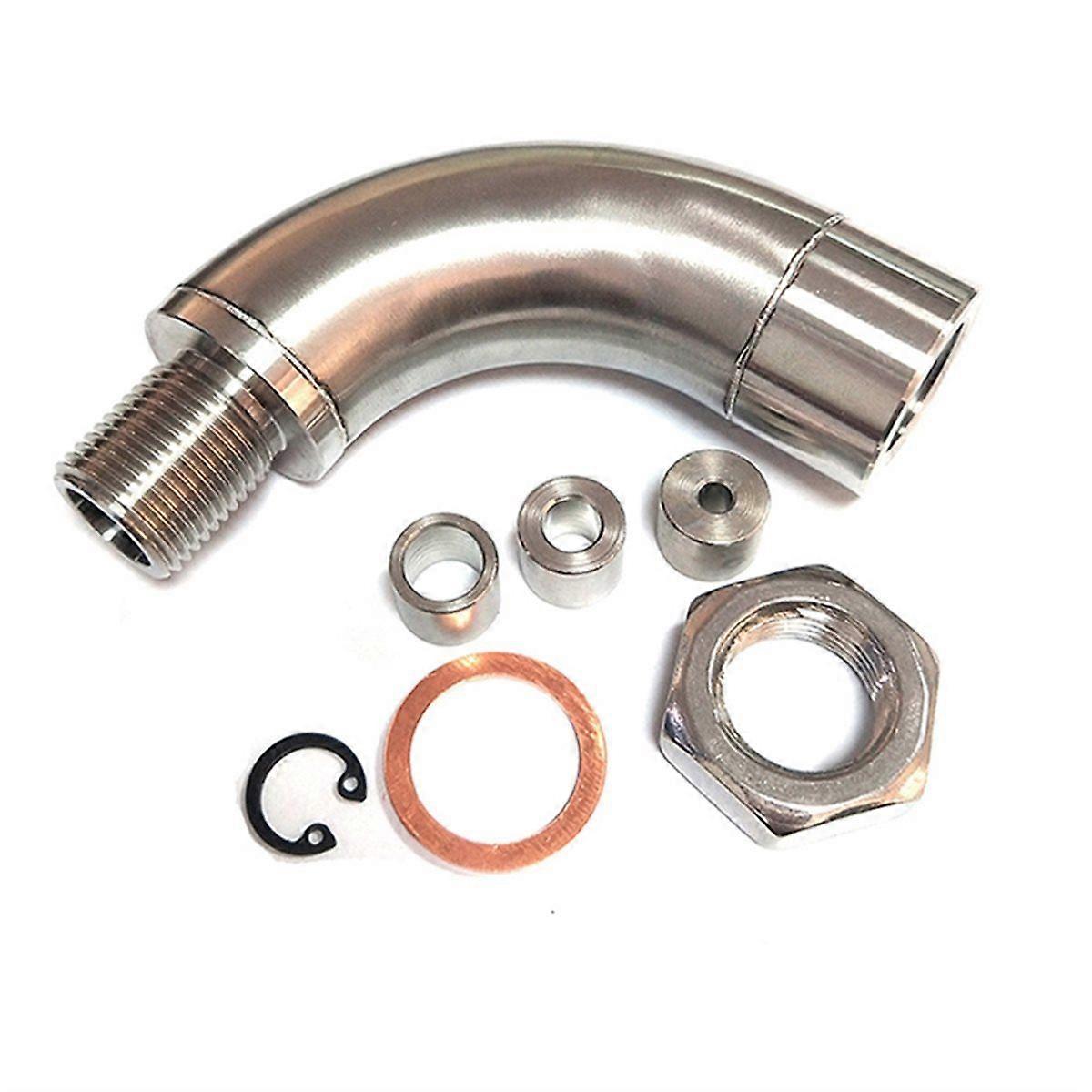 O2 Oxygen Sensor Extension J Style Bend Universal Restrictor Fitting X 1.5 Connector Exhaust Catalyt
