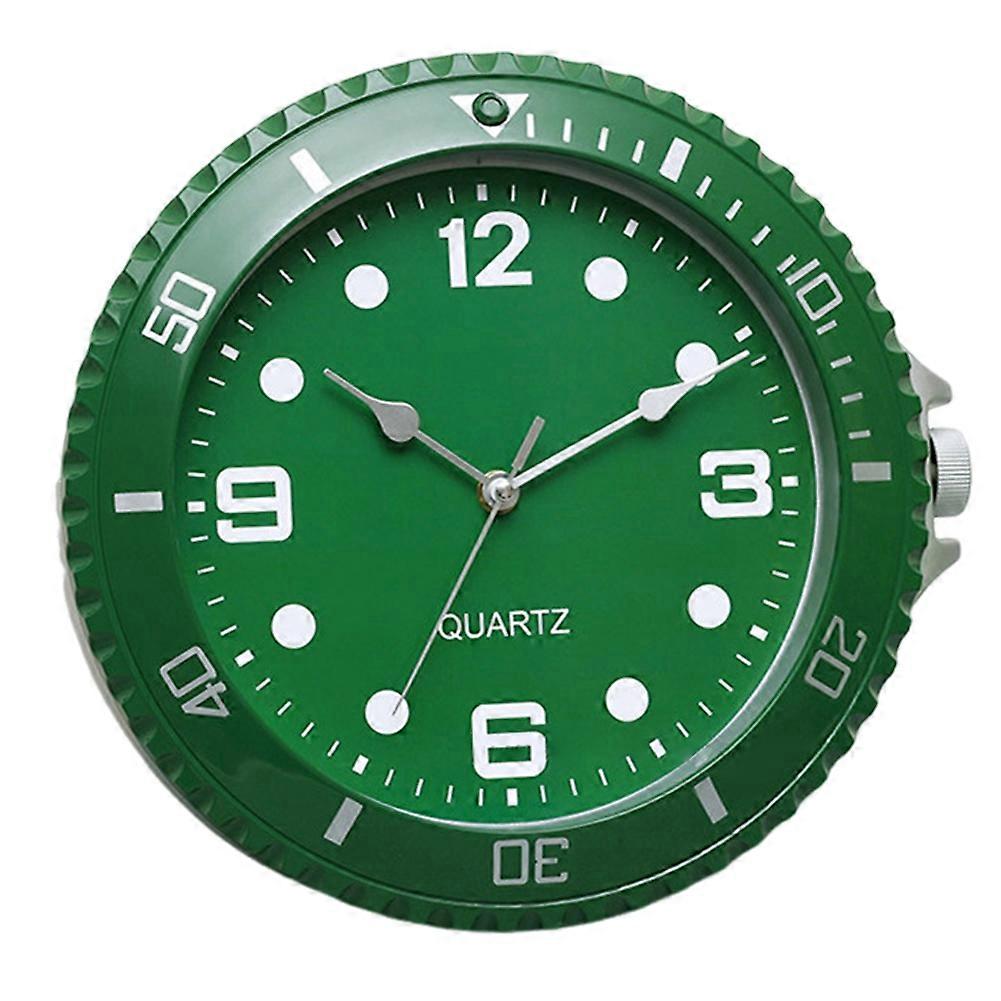 Wall clock modern design silent quartz needle wall clock Green
