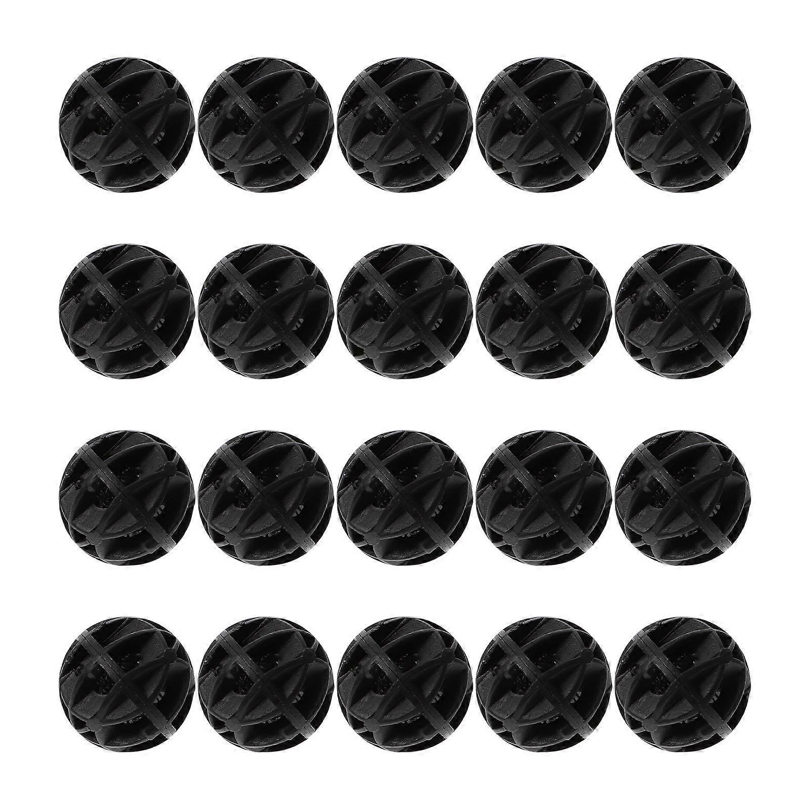 Durable Bio Balls Filter Material for Aquarium Fish Tank 150Pcs Black