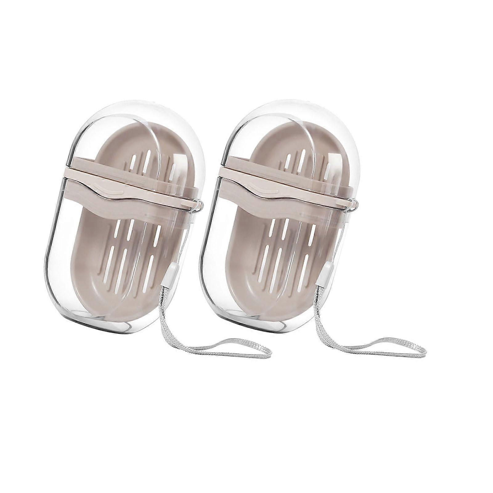 Travel Soap Container with Ventilated Lid for Portable Bathroom Use and Hygiene Protection