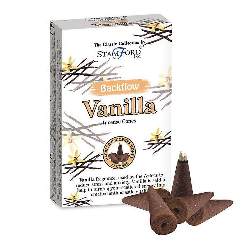 Stamford Backflow Incense Cones - Vanilla 12 Pack