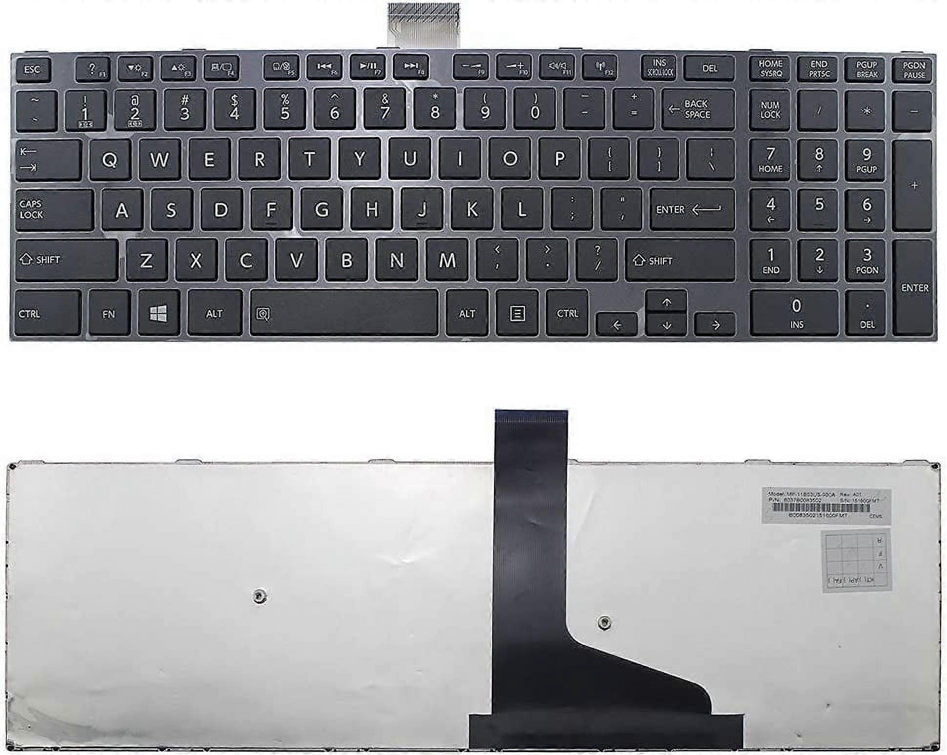 New US Black English Keyboard Replacement for Toshiba Satellite L55D-A5252, L55D-A5293, L55D-A5349, L55-A5168, compatible with L55-A5184, L55-A5226,