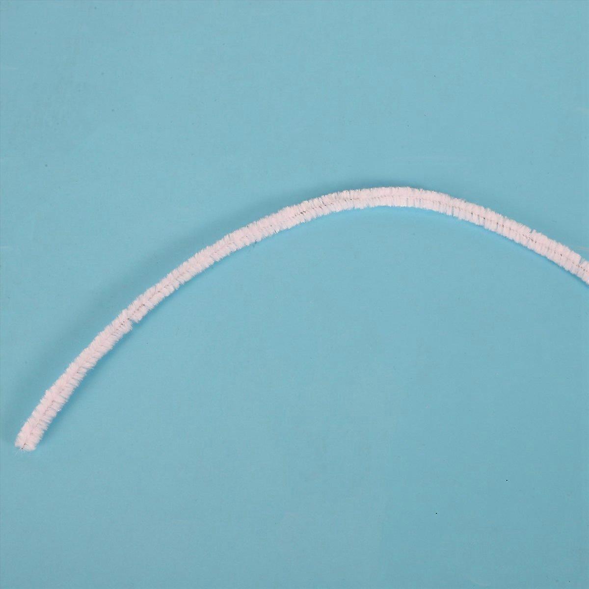 100 Pcs 30cm creation pipe cleaners, white