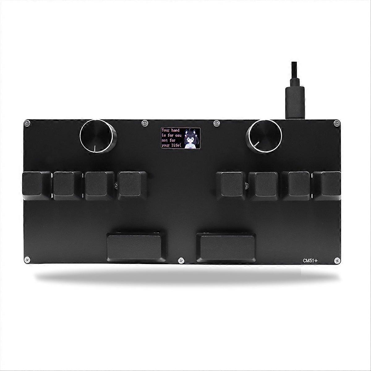CM51+ OSU Gaming Keyboard with Knob Screen Copy Paste Shotcut Black