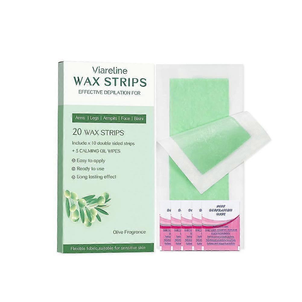 Bandes de cire pour le visage pour ��pilation, douces et fonctionnant rapidement, ��limine les poils pour le visage, les sourcils, le l��vre su