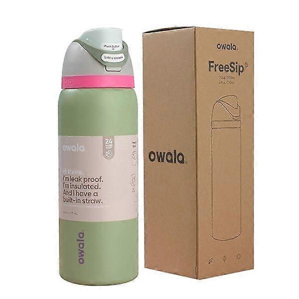 Large 710ml Off-White Thermos Bottle for Adventure greenS