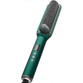 Professional Anion Hair Straightener Comb Ceramic Temperature Led Display Hair Curler Brush Hot Comb Straightener Curler Styling