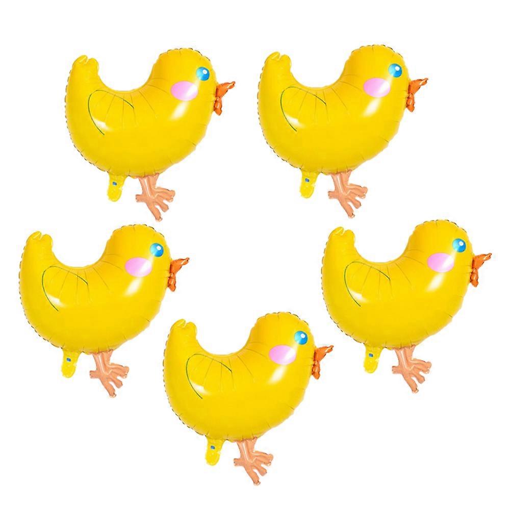 Chicken Aluminum Balloon for Party Decorations 5Pcs Set