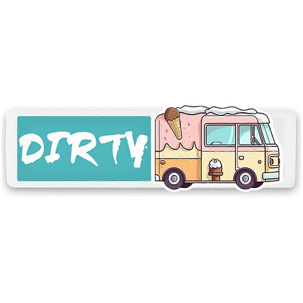 Magnetic Dishwasher Sign Status Display Kitchen Appliance Indicator Rectangular Shape 1Set