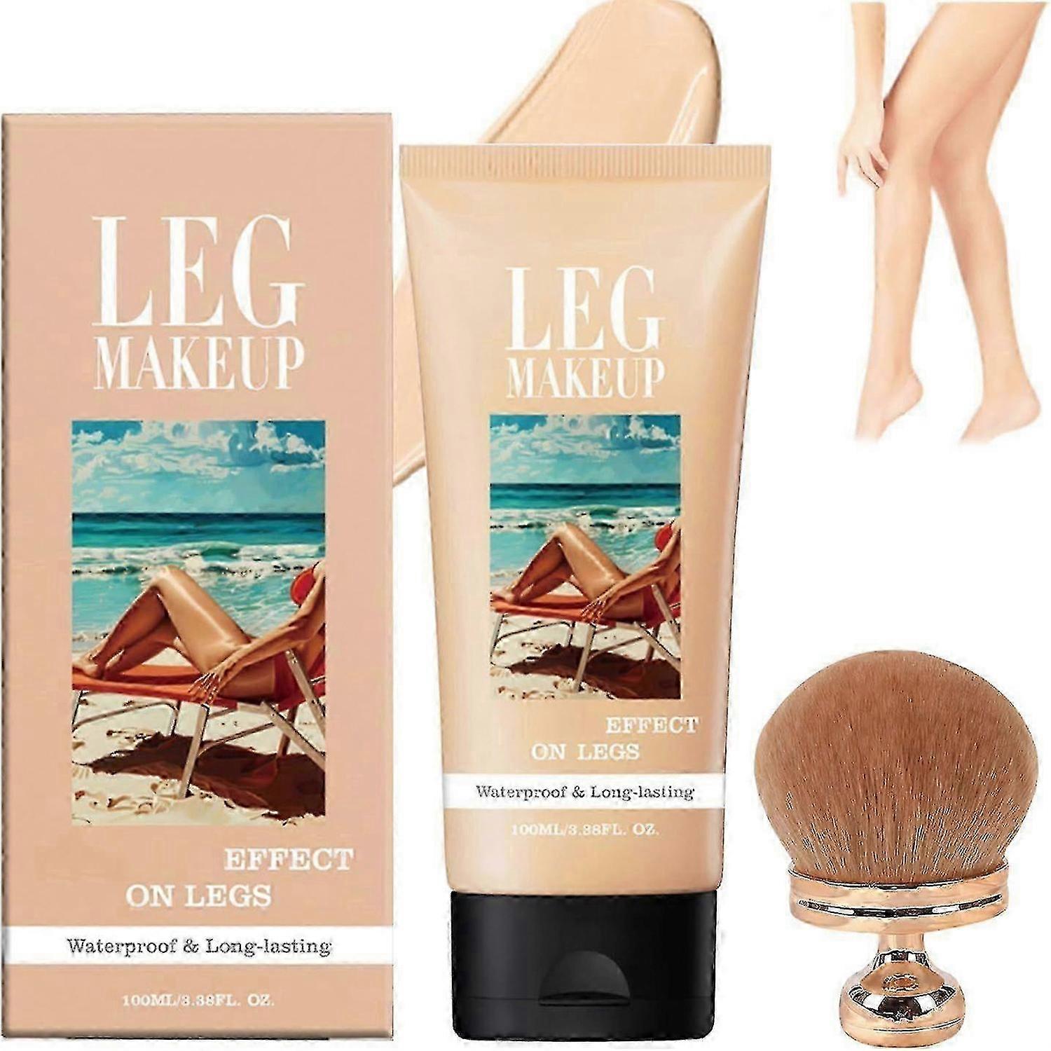 25-26 Miracle De Paris Leg Makeup, Miracle De Paris Body Coverage Perfector Waterproof, All Over Complexion Perfector With Extra Large Body Makeup Bru