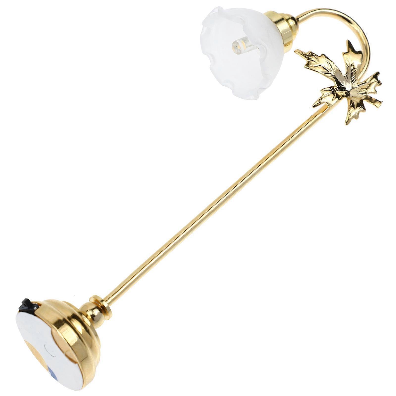 Mini House Scene LED Lamp Model for Decor White Floor Lamp