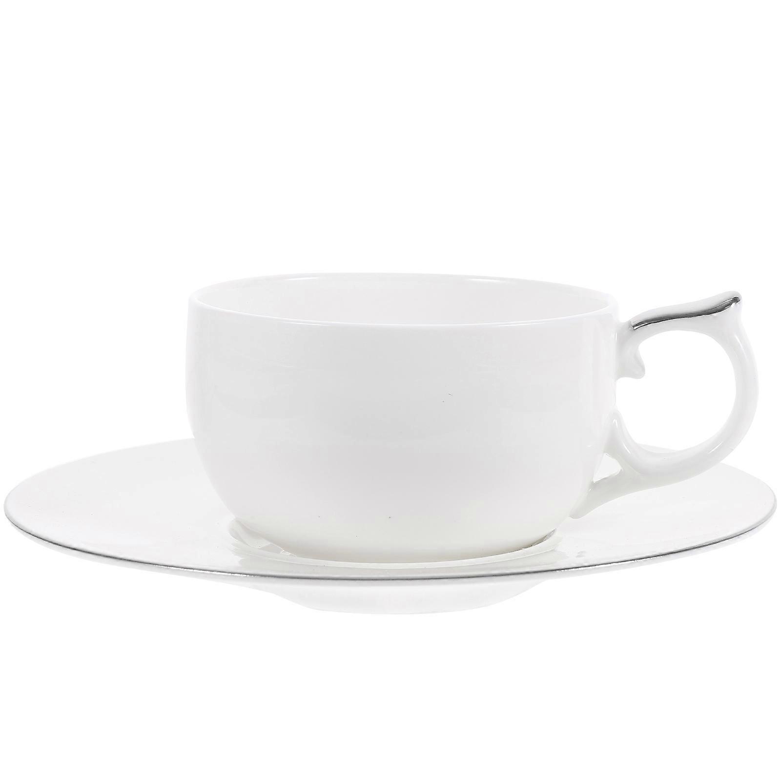 Ceramic Coffee Cup and Saucer Set Porcelain Tea Cup 1Set