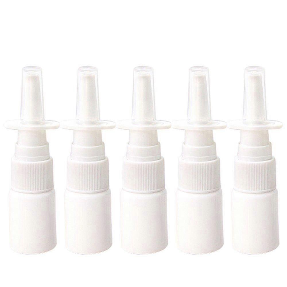 10Pcs 10Ml Spray Bottle Refillable Plastic Mist Nose Nasal Sprayer