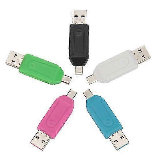 2025 Card Reader 2 In Mini High Speed Otg Driver-Free Anti-Interference 1 Function Universal Usb2.0 Tf Sd-Card