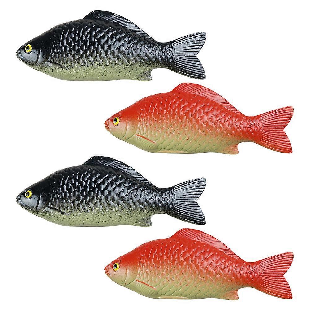 Simulation Fish Ornament Artificial Fish Decor for Home Use 4Pcs