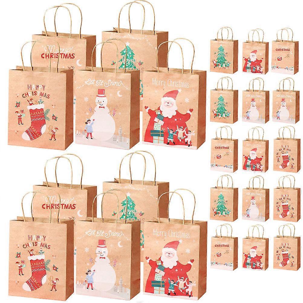 Christmas Candy Paper Handheld Gift Bags for Storage 75Pcs Assorted