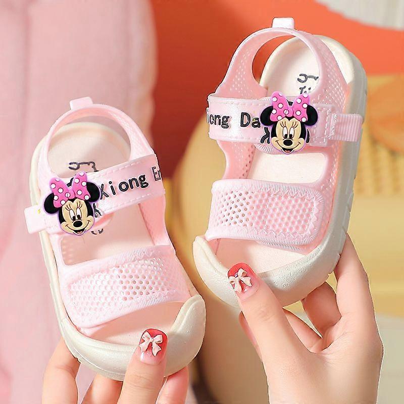 Disney Mickey Mouse boy girl Home Outdoor Summer Baby Beach Shoes Kids Sandals Soft-Sole children minnie Toddler Shoes