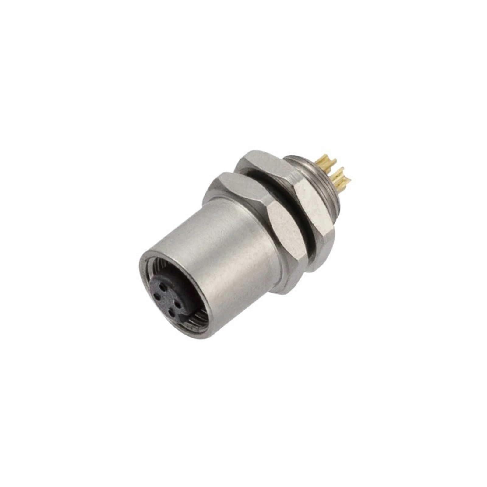 M5 Waterproof Connector Flange Panel Mount Socket 3 Pin Male Female Secure Compact Design